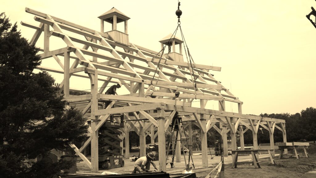 timber-frame-raising