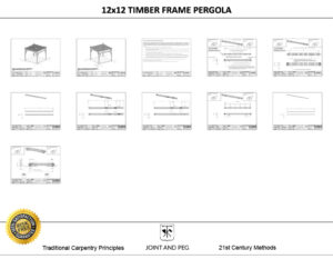 timber-frame-pergola-piece-drawings