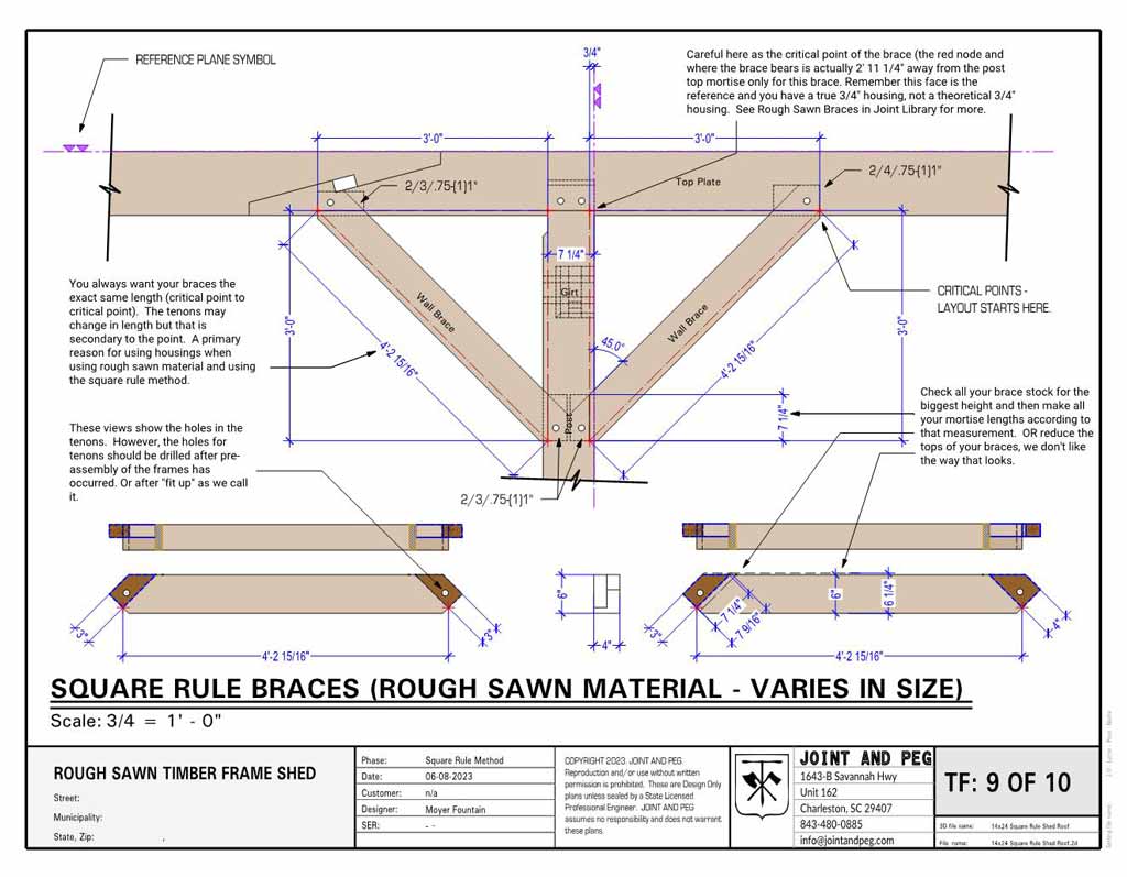 Rough-sawn-two-braces-at-post