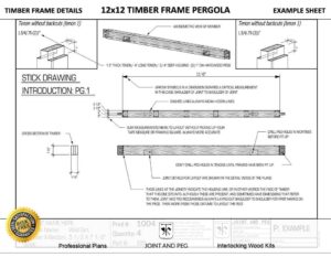 timber-frame-pergola-single-beam-drawing-example