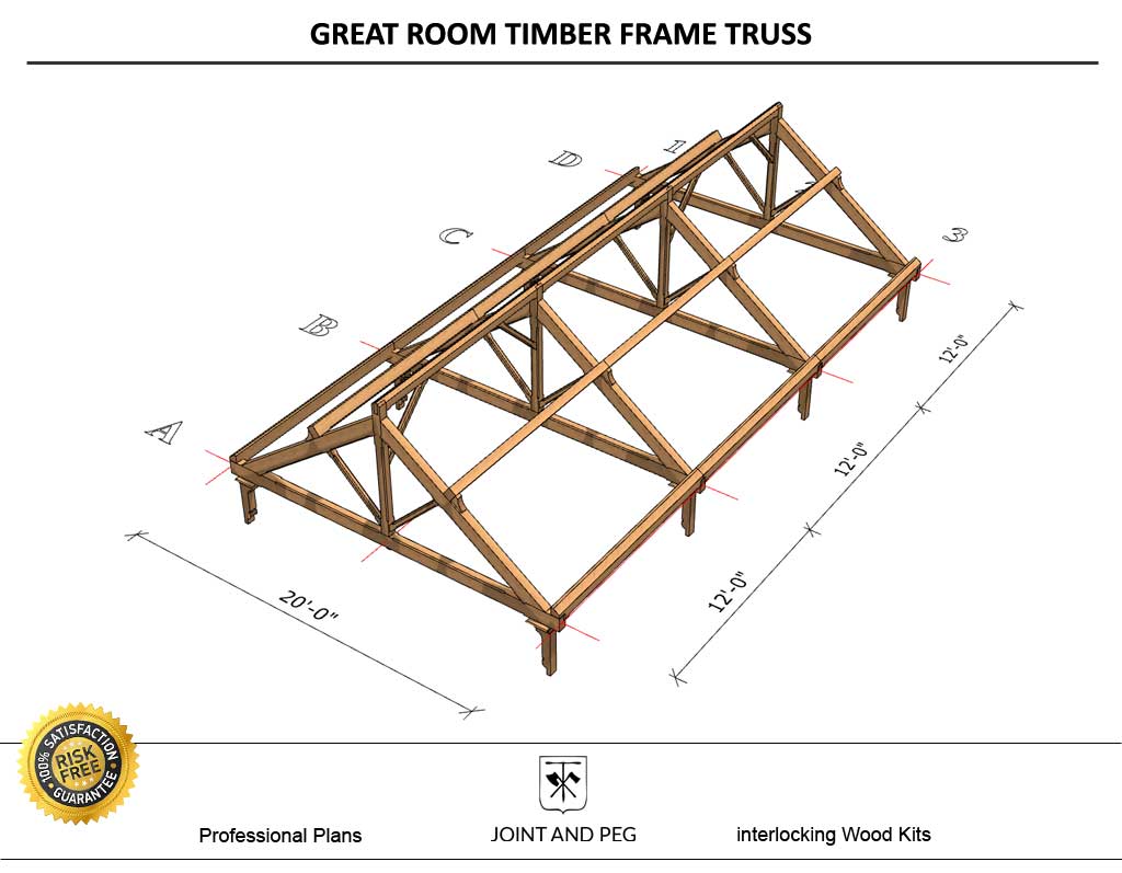 Great Room Timber Frame Truss Plan