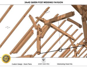 queen-post-truss-joinery