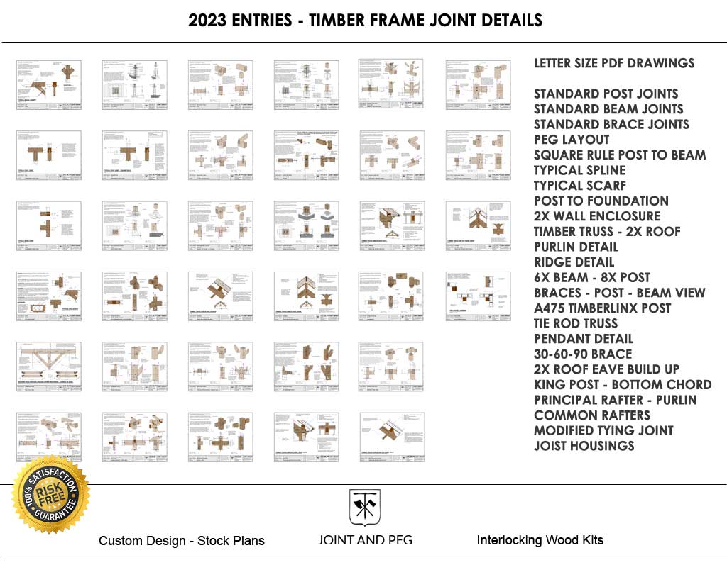 Timber Frame Joint Details - 2023 Entries