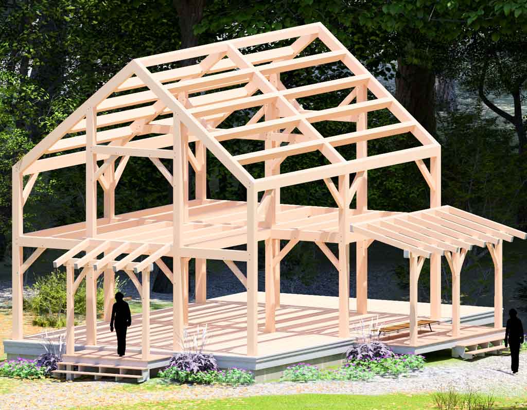 affordable-timber-frame-cabin-plan