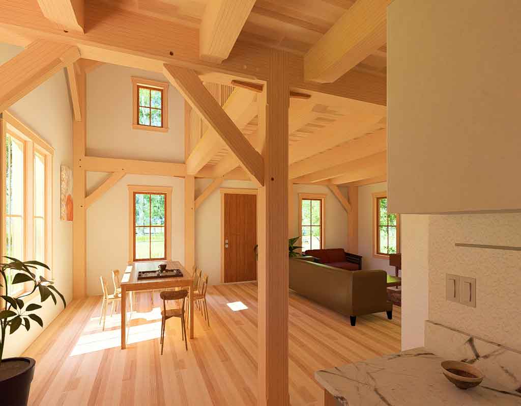 timber-frame-cabin-plan-with-loft