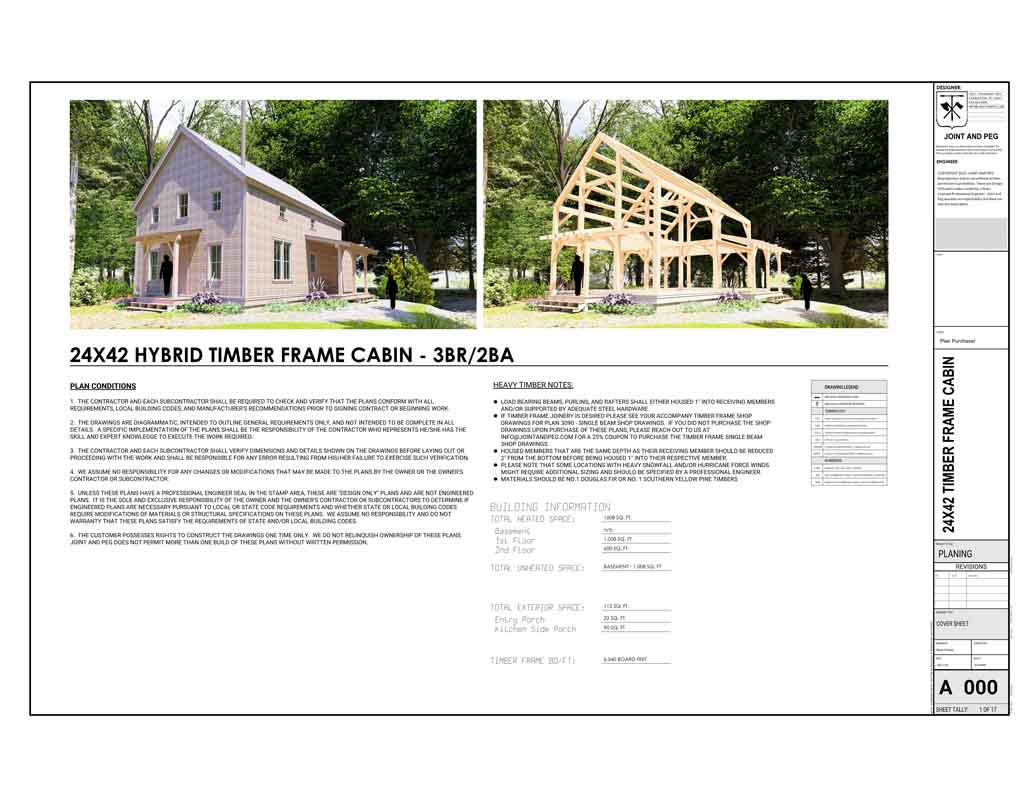 timber-frame-cabin-plans-for-sale